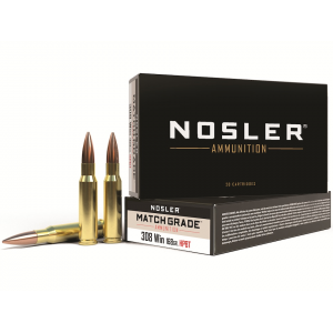 ler Match Grade 308 Winchester 168 Grain Nosler Custom Competition Jacketed Hollow Point Box Of 20 Ammo