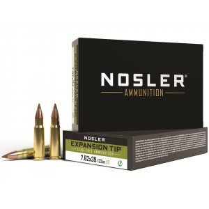 ler E-Tip 7.62x39mm 123 Grain Nosler Expansion Tip (E-Tip) Polymer Tip Lead Free Box Of 20 Ammo