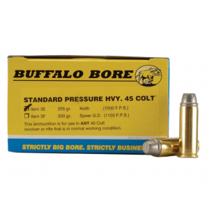 651815003252 BUFFALO Bore Outdoorsman 45 Colt (long Colt) Ammo 255 Grain Semi-wadcutter Box Of 20 651815003252 154030