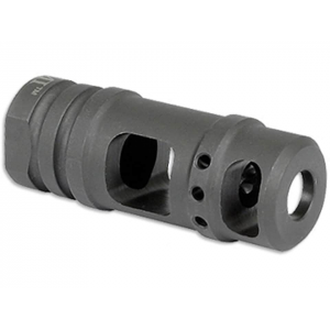 Midwest Industries Two-Chamber Muzzle Brake 45 Caliber  5/8"-24 Thread Steel Black - Midwest Industries