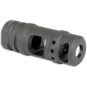 Midwest Industries Two-Chamber Muzzle Brake 45 Caliber  11/16"-24 Thread Steel Black - Midwest Industries