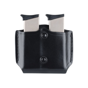 Gould & Goodrich B851 Belt Double Magazine Pouch Beretta 84, Colt 9mm-.45, HK P2000, Kimber all except Polymer, Sig 9mm-.45, S&W M&P, all except Sigma, Springfield XD 3,4, Taurus 24/7 Leather Black - Gould & Goodrich