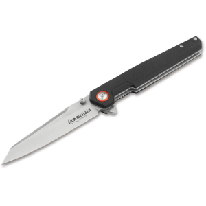 Boker Knives Brachyptera Pocket Knife 3.54" Wharncliffe 440A Satin Blade G-10 Handle Black - Boker Knives