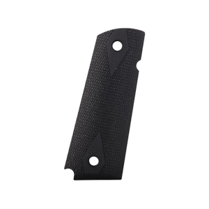 Hogue Extreme Series Grips for 1911 Government, Commander Ambidextrous Safety Cut Checkered G10 Black - Hogue