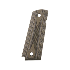 Hogue Extreme Series Grips for 1911 Government, Commander Ambidextrous Safety Cut Checkered G10 Olive Drab - Hogue