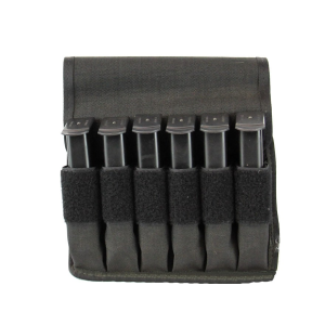 Tuff Products 6-Inline Belt/MOLLE Magazine Pouch Double Stack Pistol Nylon Black - Tuff Products