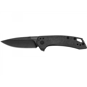 Kershaw Radar Assisted Opening Pocket Knife 2.9" Drop Point 8Cr13MoV Black Oxide Blade Stainless Steel Handle Black Oxide - Kershaw