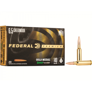 eral Premium Gold Medal 6.5 Creedmoor 140 Grain Sierra MatchKing Jacketed Hollow Point Box Of 20 Ammo