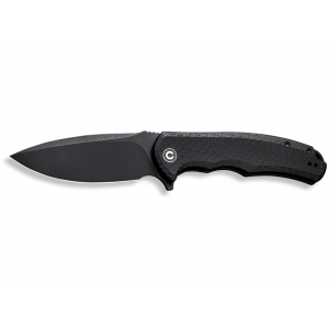 CIVIVI Praxis Pocket Knife 3.75" Drop Point 9Cr18MoV Black Stonewash Blade G-10 Handle Green - Civivi