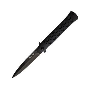 Cold Steel Ti-Lite Pocket Knife 4" Spear Point AUS-8 Black Blade Zy-Ex Handle Black - Cold Steel