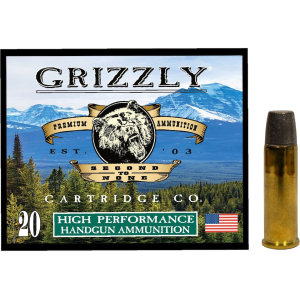 Grizzly Cartridge Bear Load 41 Remington Magnum Ammo 265 Grain Lead Long Wide Nose Gas Check Box of 20 - Grizzly Cartridge