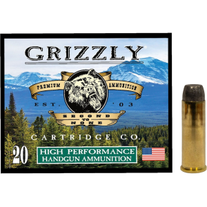 Grizzly Cartridge Bear Load 41 Remington Magnum Ammo 250 Grain Flat Nose Box of 20 - Grizzly Cartridge