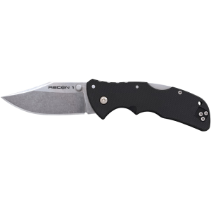 Cold Steel Mini Recon 1 Pocket Knife 3" Clip Point AUS-10 Polished Blade Glass Reinforced Nylon (GRN) Handle Black - Cold Steel