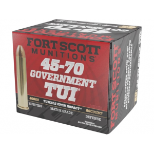 t Scott Munitions TUI 45-70 Government 300 Grain Solid Lead Free Box Of 20 Ammo