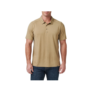 5.11 Men's Paramount Crest Short Sleeve Polo Shirt Elmwood Heather Medium - 5.11
