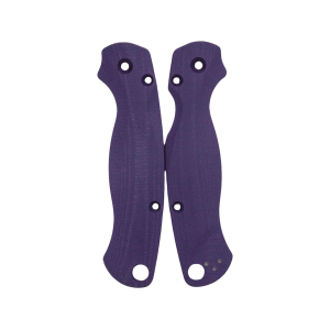 Flytanium Lotus Knife Scales for Spyderco Para Military 2 G-10 Purple - Flytanium
