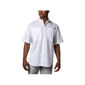 Columbia Men's PFG Tamiami II Short Sleeve Shirt White Large - Columbia
