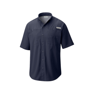COLUMBIA Men's PFG Tamiami II Short Sleeve Shirt Collegiate Navy 2XL