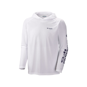 Columbia Men's PFG Terminal Tackle Hoodie White Large - Columbia