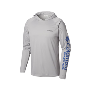 Columbia Men's PFG Terminal Tackle Hoodie Cool Gray Large - Columbia