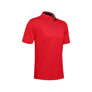 Under Armour Men's Tech Short Sleeve Polo Shirt Red XL - Under Armour