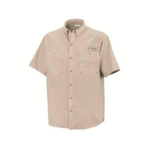 Columbia Men's PFG Tamiami II Short Sleeve Shirt Fossil Medium - Columbia