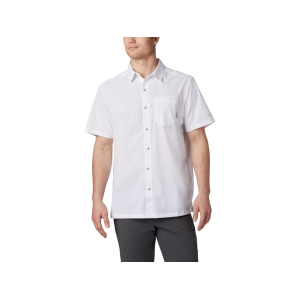 Columbia Men's PFG Slack Tide Camp Short Sleeve Shirt White XL Tall - Columbia