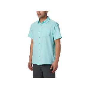 Columbia Men's PFG Slack Tide Camp Short Sleeve Shirt Gulf Stream 2XL Tall - Columbia