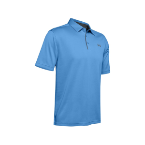 UNDER ARMOUR Men's Tech Short Sleeve Polo Shirt Carolina Blue 2XL