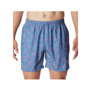 Columbia Men's PFG Rambler Swim Trunks Bluebell Keye Takeaway 2XL - Columbia