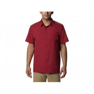 COLUMBIA Men's PFG Slack Tide Camp Short Sleeve Shirt Beet Large Tall
