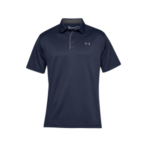 Under Armour Men's Tech Short Sleeve Polo Shirt Midnight Navy Large - Under Armour