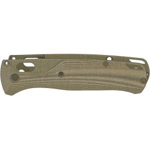 Flytanium Crossfade Knife Scales for Benchmade Bugout Linen Micarta Green - Flytanium