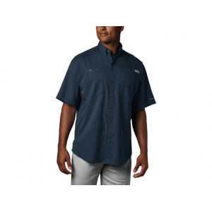 COLUMBIA Men's PFG Tamiami II Short Sleeve Shirt Collegiate Navy Large Tall