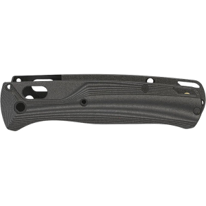 Flytanium Crossfade Knife Scales for Benchmade Bugout Linen Micarta Black - Flytanium