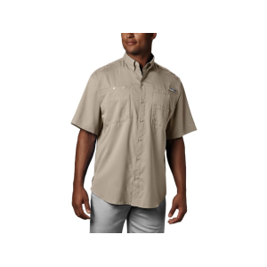 Columbia Men's PFG Tamiami II Short Sleeve Shirt Fossil Large Tall - Columbia