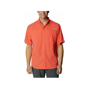 Columbia Men's PFG Tamiami II Short Sleeve Shirt Corange Large Tall - Columbia