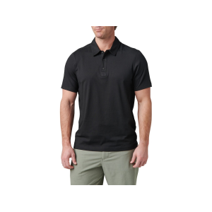 5.11 Men's Archer Crest Short Sleeve Polo Shirt Black Medium - 5.11