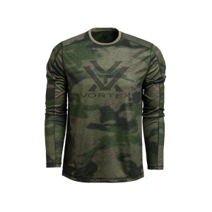 VORTEX OPTICS Men's Sun Slayer Long Sleeve Crew Neck T Shirt Forest Camo 2XL