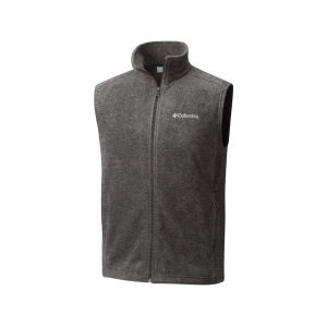 Columbia Men's Steens Mountain Fleece Vest Charcoal Heather Large - Columbia