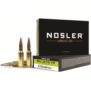NOSLER Bt 6.5 Grendel Ammo 120 Grain NOSLER Ballistic Tip Polymer Tip Box Of 20