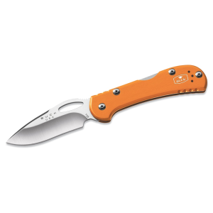 Buck Knives 726 Mini Spitfire Pocket Knife 2.75" Drop Point 420HC Satin Blade Aluminum Handle Orange - Buck Knives