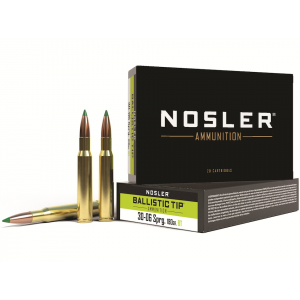 ler BT 30-06 Springfield 180 Grain Nosler Ballistic Tip Polymer Tip Box Of 20 Ammo