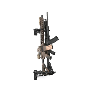 Savior Equipment Angle Adjustable 3 Rifle Wall Rack Black - Savior Equipment