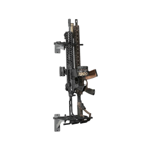 Savior Equipment Angle Adjustable 3 Rifle Wall Rack Gray - Savior Equipment