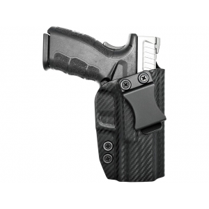 Rounded IWB Holster Right Hand Springfield XD 4" Kydex Carbon Fiber - Rounded