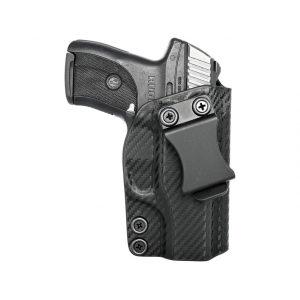 Rounded IWB Holster Right Hand Ruger LC9, LC9s, LC380, EC9s Kydex Carbon Fiber - Rounded