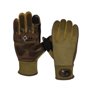 Hunt Monkey Men's Hunt-Tec Waterproof Insulated Leather Hunting Gloves Leaf Large