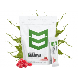 MTN OPS Super Greens Powder Raspberry 30 Servings