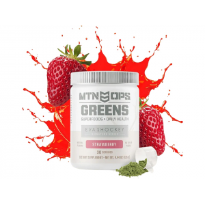 MTN OPS Eva Shockey Super Greens Powder Strawberry 30 Servings